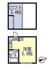 myplan中野坂上 ワンルームの間取図画像