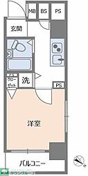 ツインズ西新宿サウスピア 1Kの間取図画像