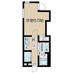 フェリーチェ中野坂上E 1Kの間取図画像