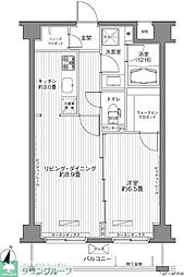 メゾンカルム西新宿 1LDKの間取図画像