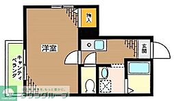ラ・グリーン 1Kの間取図画像