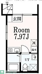 プルメリア荻窪 ワンルームの間取図画像