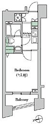 グラントゥルース練馬2 1Kの間取図画像