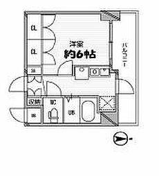 スペーシア高円寺1 1Kの間取図画像