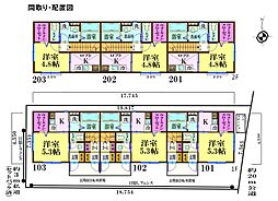 ナリトモ誉田A 1Kの間取図画像