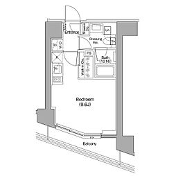ザ・パークハビオ蒲田 ワンルームの間取図画像
