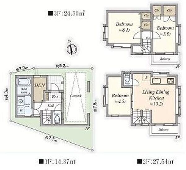 間取りを拡大表示