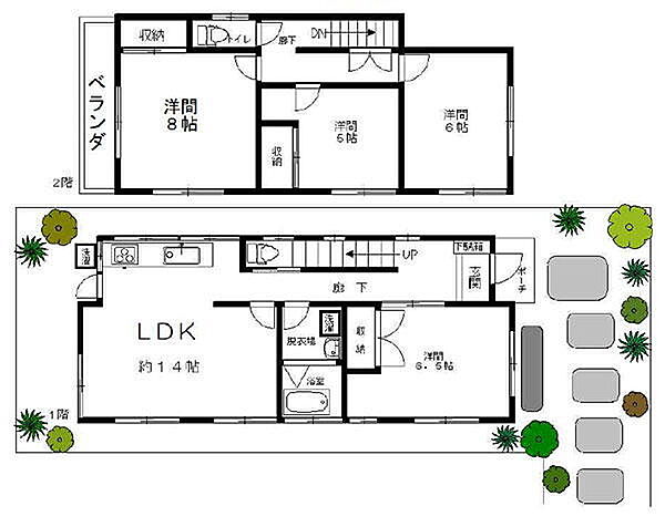 間取りを拡大表示