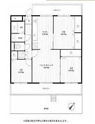コープ野村夏見3 3LDKの間取図画像