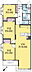 間取り：新規リフォーム！3階部分77.91m2南東向き角部屋3LDK