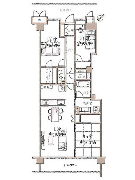 間取りを拡大表示