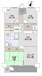 行徳グランドハイツ 3LDKの間取図画像
