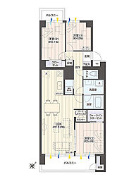 行徳ニューグランドハイツ 3LDKの間取図画像