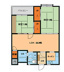 間取図画像 2LDK