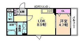 ロベコート曽根  ｜ 大阪府豊中市曽根西町2丁目（賃貸アパート1LDK・3階・35.19㎡） その2