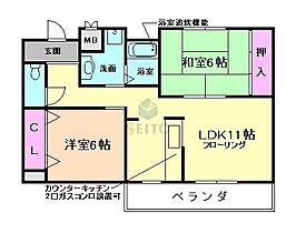 大阪府豊中市服部本町4丁目（賃貸マンション2LDK・2階・60.29㎡） その2