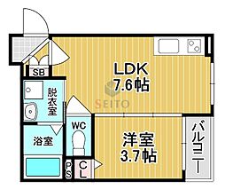 (仮称)F asecia Edel 1LDKの間取図画像