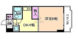 ブランコート豊中 1Kの間取図画像