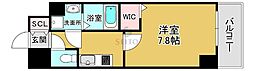 ECORO TOYONAKA 1Kの間取図画像