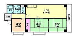 シャンボールメゾン曽根 3LDKの間取図画像