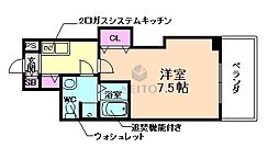 RitzSQUAREdomani 1Kの間取図画像