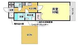 BOSTONHOUSE 1Kの間取図画像