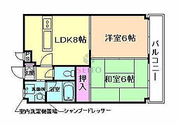 アートコート 2DKの間取図画像