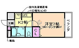 ロアジス 1Kの間取図画像
