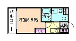 レジュールアッシュ塚本 1Kの間取図画像