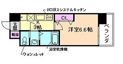 サムティ大阪シティウエスト 1Kの間取図画像