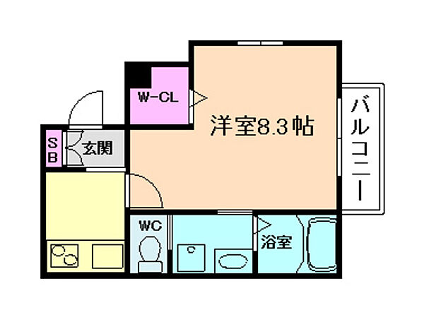 大阪府大阪市北区大淀中4丁目(賃貸マンション1K・2階・30.20㎡)の写真 その2