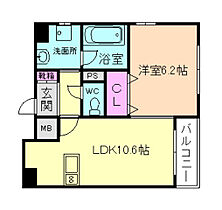 大阪府大阪市福島区海老江7丁目（賃貸マンション1LDK・6階・39.17㎡） その2