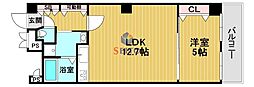 プレステル福島 1LDKの間取図画像