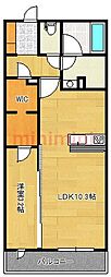 シャーメゾンCELSUS 1LDKの間取図画像