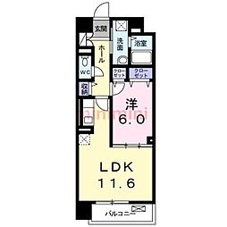 セレノスクエア 1LDKの間取図画像