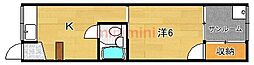 ハイツサンモリッツ 1Kの間取図画像