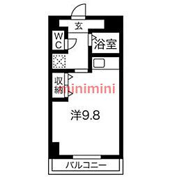 MOREMAISON 1Kの間取図画像