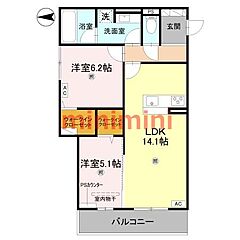 物件の間取り