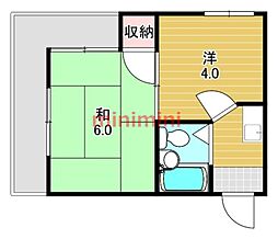 春日アバンティ 2Kの間取図画像