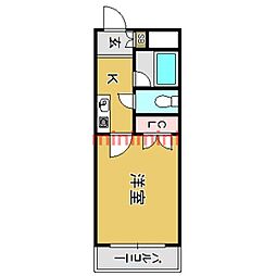 ロイヤル和光 1Kの間取図画像