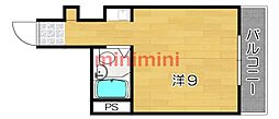 オーティーハイツ茨木 ワンルームの間取図画像