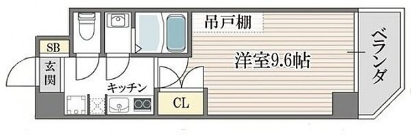 サンエスパシオ美園 505号室｜大阪府八尾市宮町４丁目(賃貸マンション1K・5階・27.00㎡)の写真 その2