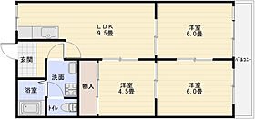 パールハイツ高木  ｜ 大阪府柏原市玉手町（賃貸マンション3LDK・2階・56.00㎡） その2