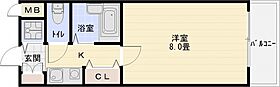 ヴェルジェ旭ヶ丘 203号室 ｜ 大阪府柏原市旭ケ丘３丁目1-80（賃貸マンション1K・2階・24.00㎡） その2