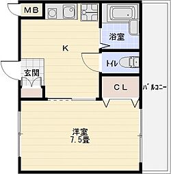 間取図画像 1K