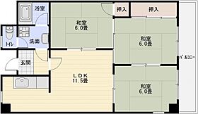 サンハイムマスヤマ 202号室 ｜ 大阪府柏原市玉手町21-2（賃貸マンション3LDK・2階・58.00㎡） その2