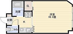 レディースマンションプリンセス1 1Kの間取図画像