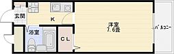 オレンジハウス2 1Kの間取図画像