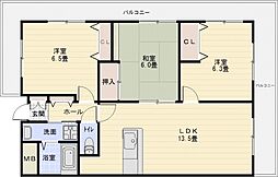 ルキア国分 3LDKの間取図画像