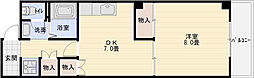 ニドムコート 1DKの間取図画像